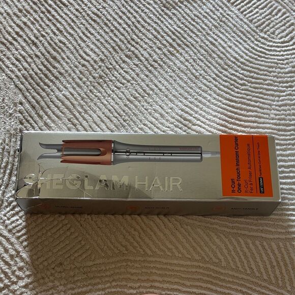 Glam Hair Automatic Curling Iron - Silver and Orange - Picture 1 of 6